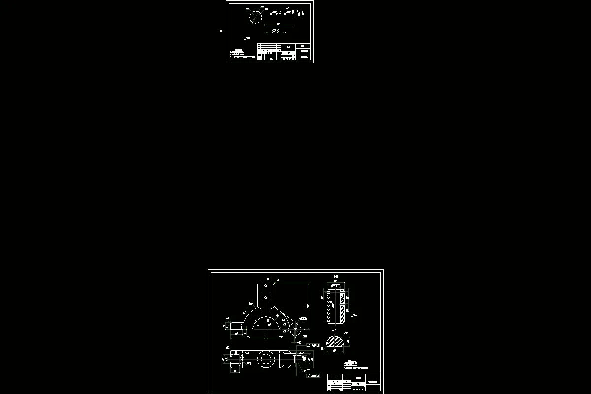 中心架-上体零件图
