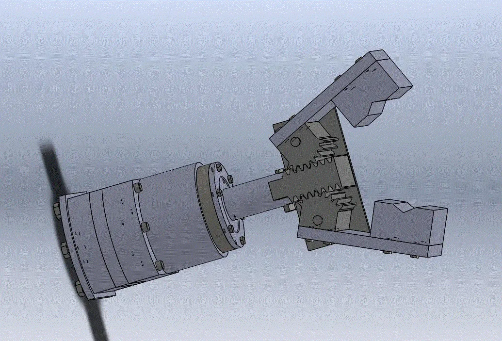 JJ7884-立式精锻机自动上料机械手手部结构的设计[含SW三维图]