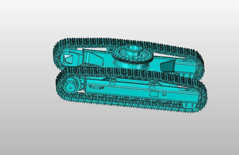 JJ7895-20t多功能挖掘机行走装置设计【三维图】