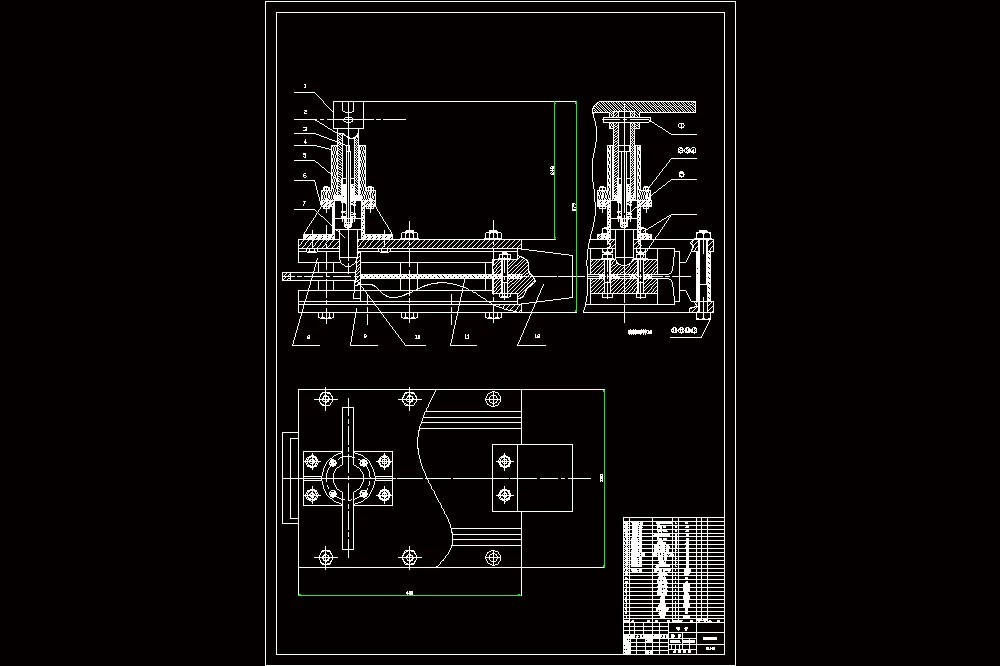 锁紧机构装配图