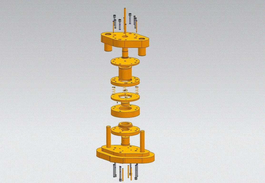 落料拉伸爆炸图