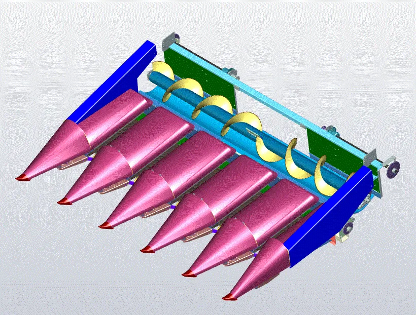 JJ8755-玉米联合收割机割台的设计[含UG三维图]