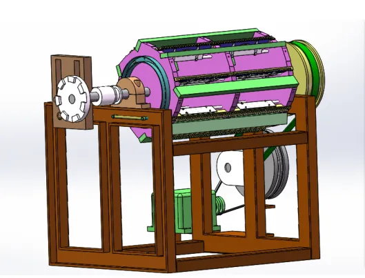 JJ8822-圆梳机中副夹板装置的设计[含SW三维图]