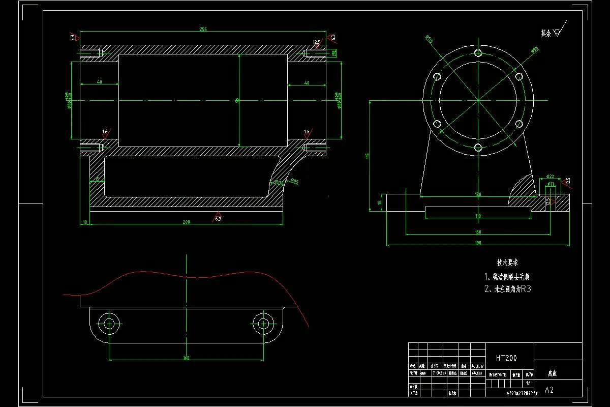JJ8860-数控机床底座机械加工工艺及2套夹具设计