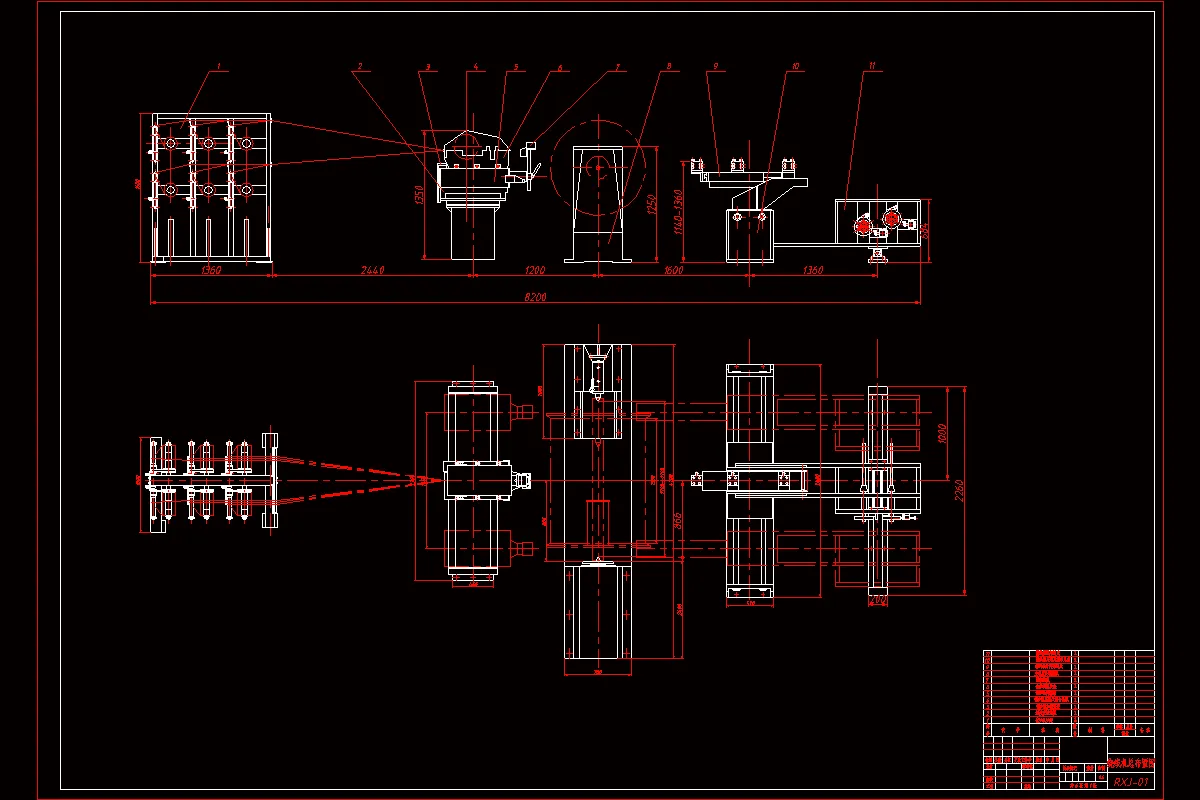 绕线机总布置图