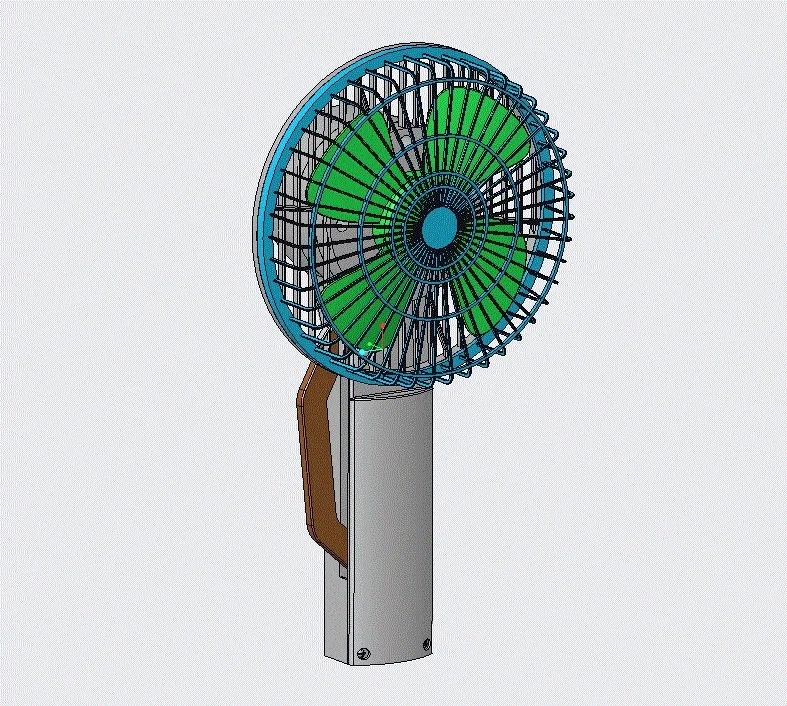 JJ8974-手自一体便携式风扇创新设计【含Proe三维图】