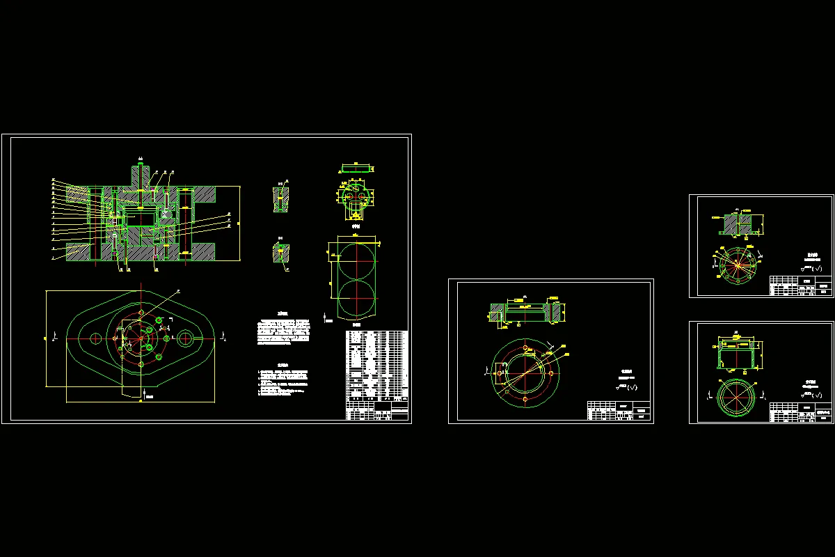 落料拉伸模具全部图纸-4张