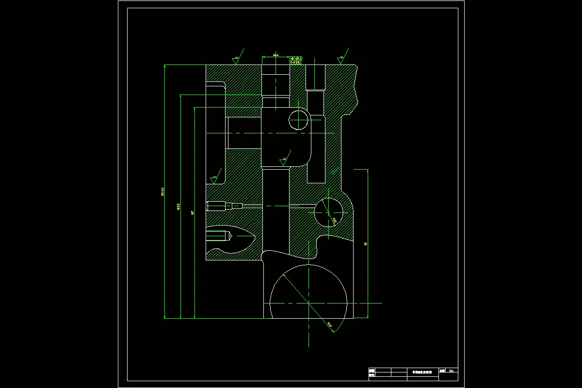 单体泵孔零件图