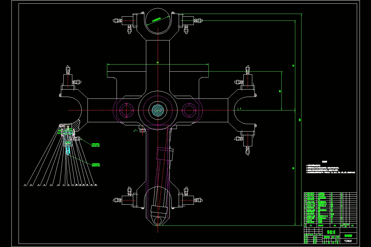 送料机构俯视图