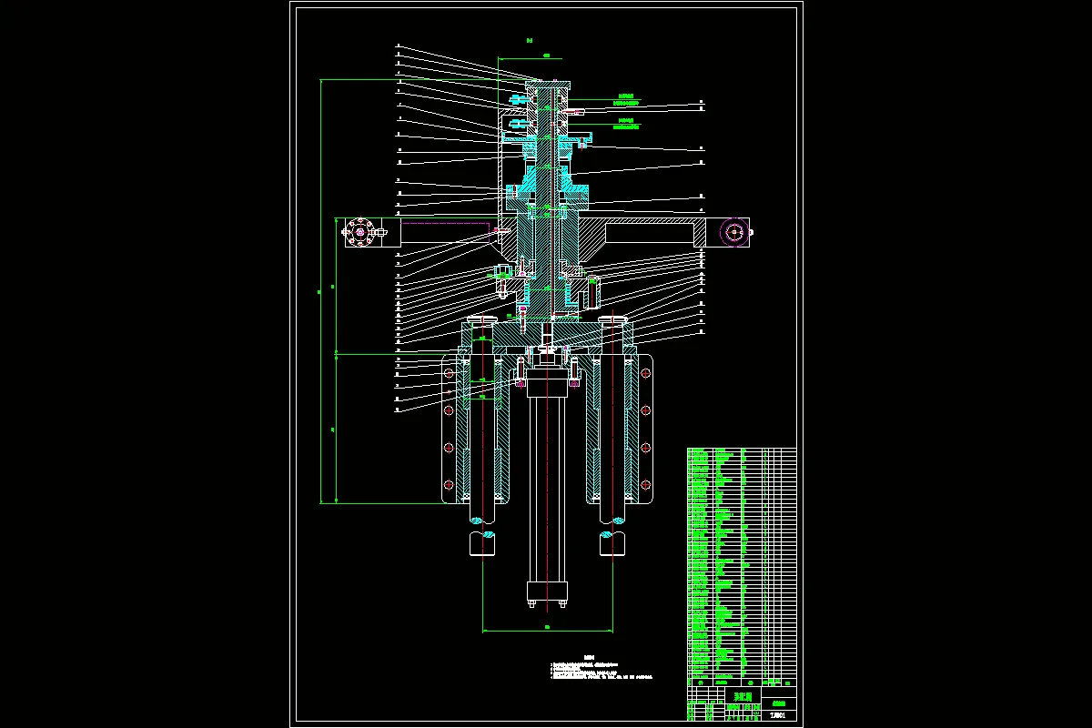 送料机构主视图