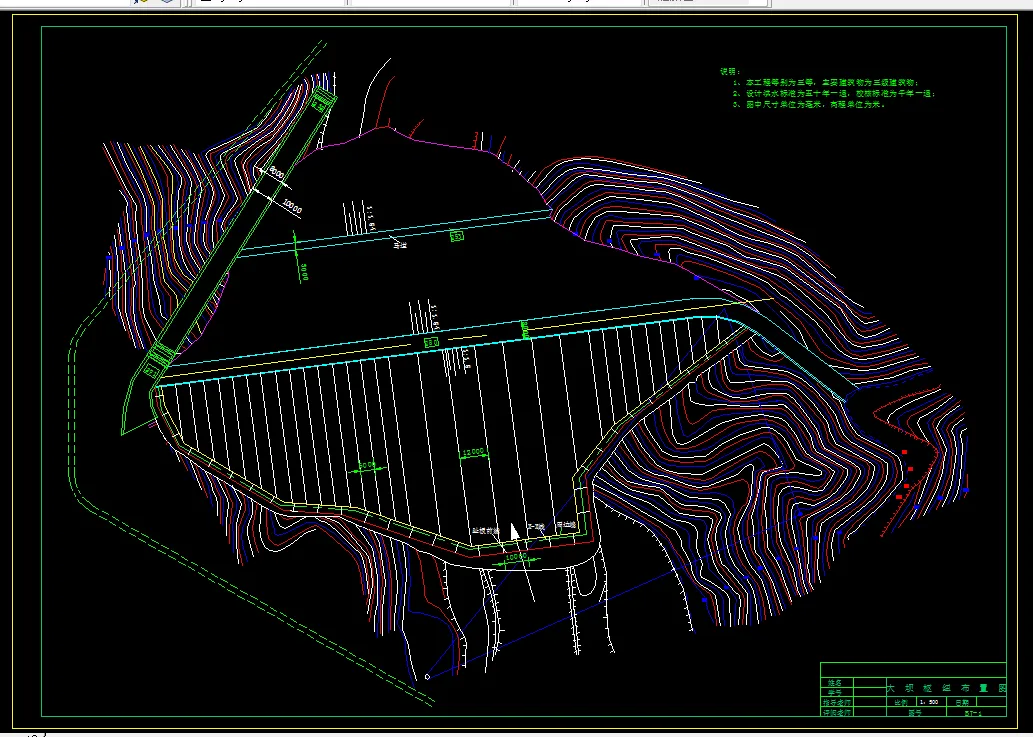 大坝枢纽布置图