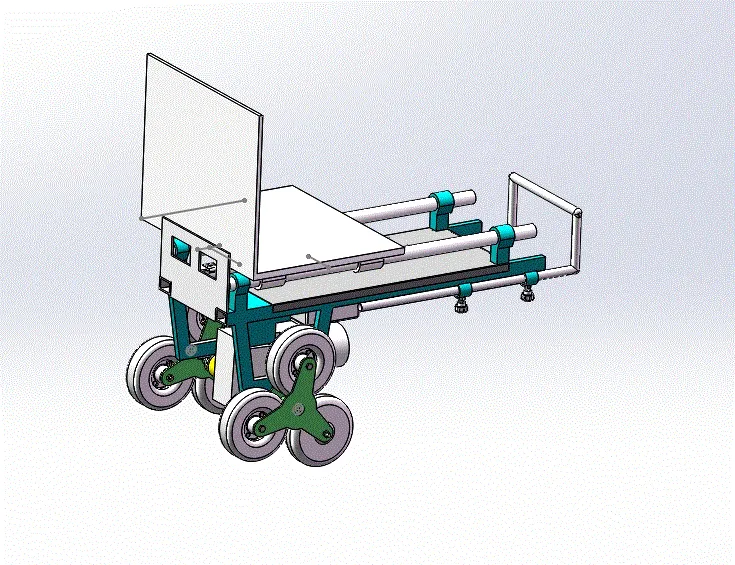 Q745-家用升降移动小车设计-电动爬楼机器人【含SW三维图】