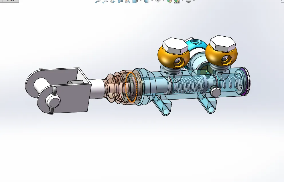 制动主缸三维图