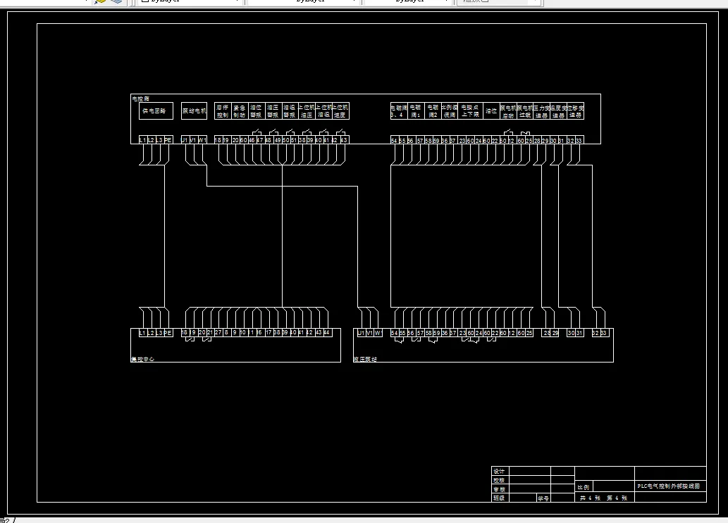 PLC电气控制外部接线图