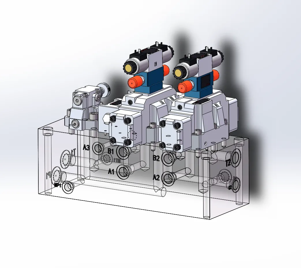 JJ9307-200T液压机液压系统设计【含SW三维图】