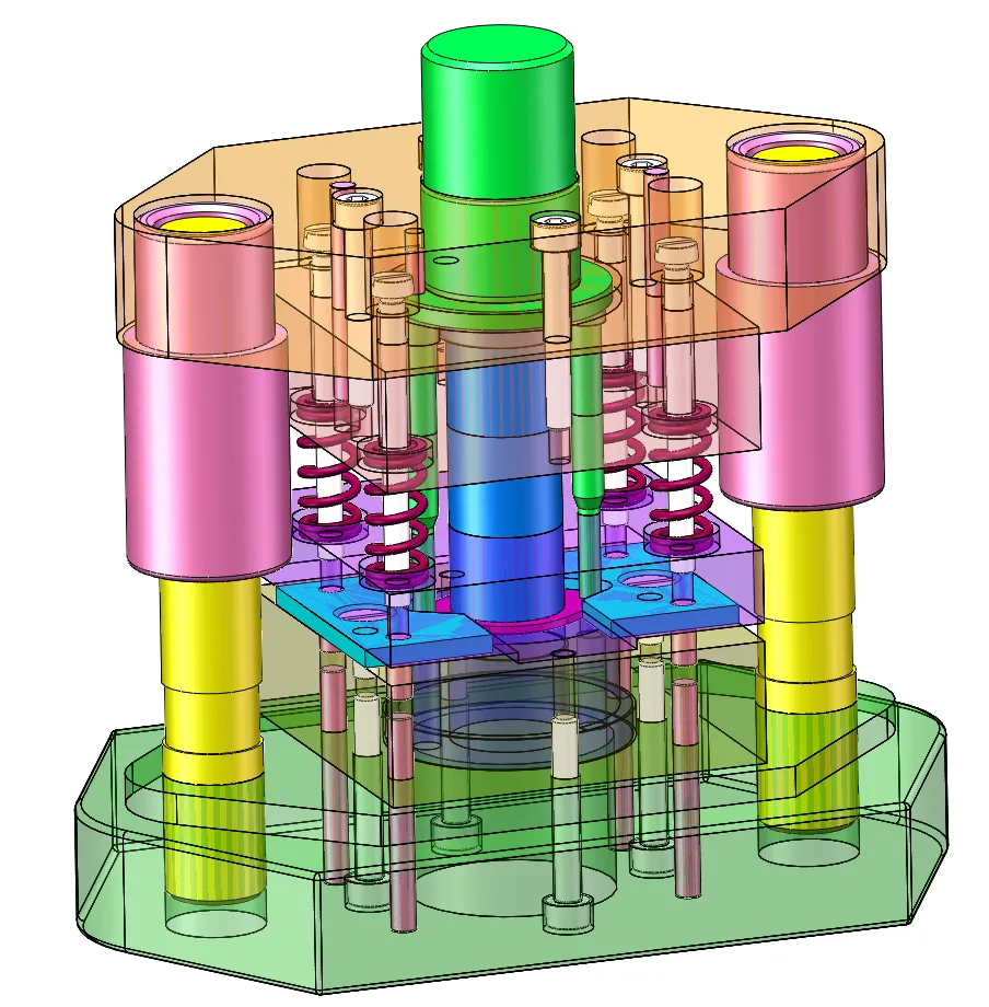 JJ9309-热板冲孔模具设计【含SW三维图】