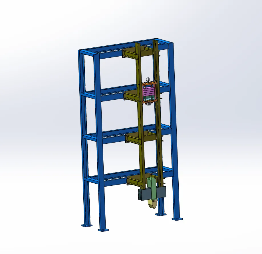 JJ9313-落锤冲击试验机设计（L=3150,We=430,m1=310,Hc=450）【含SW三维图】