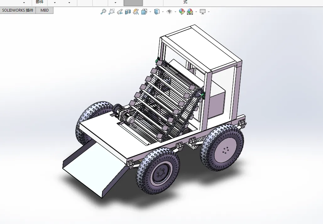 P788-沙滩垃圾清理机设计【含SW三维图】