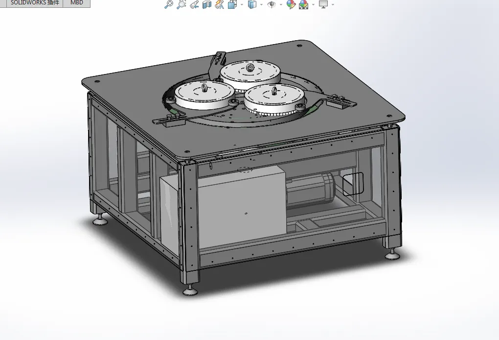 P763-多工位圆盘平面研磨机设计【含SW三维图】