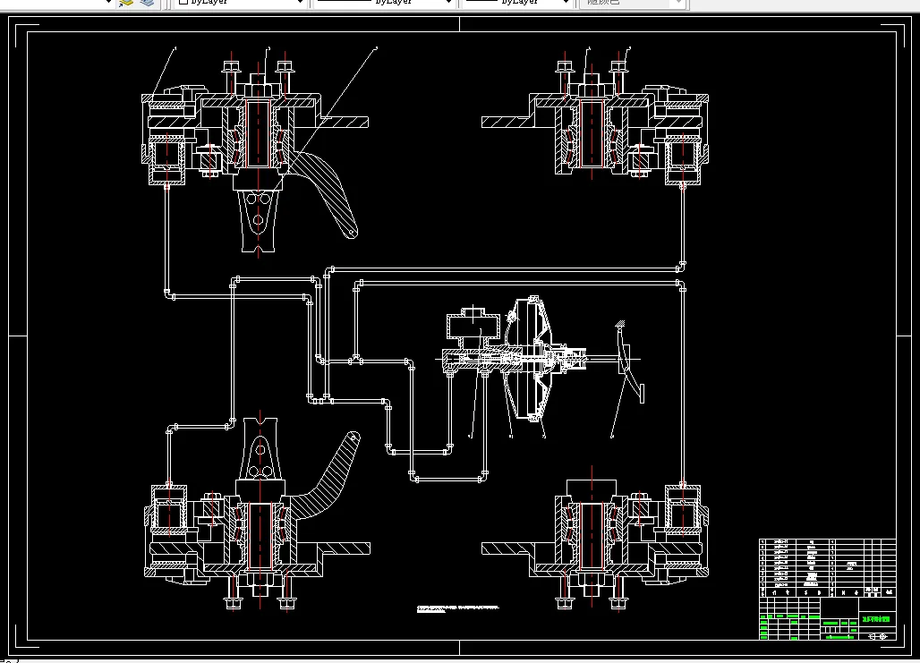 液压管路布置图