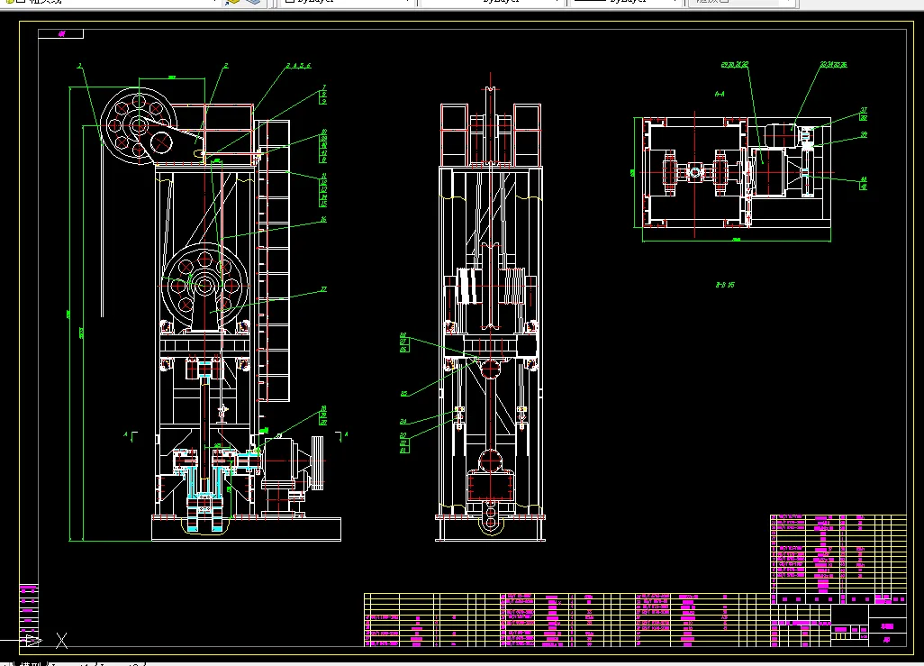 Q636-滑轮式抽油机设计