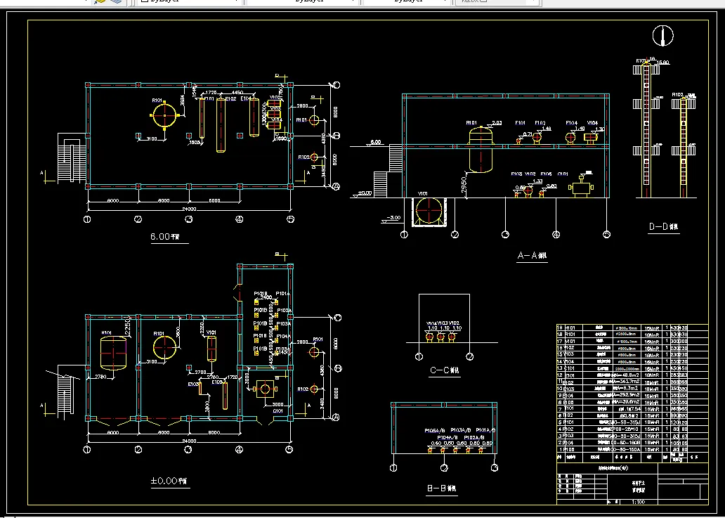车间平立面布置图