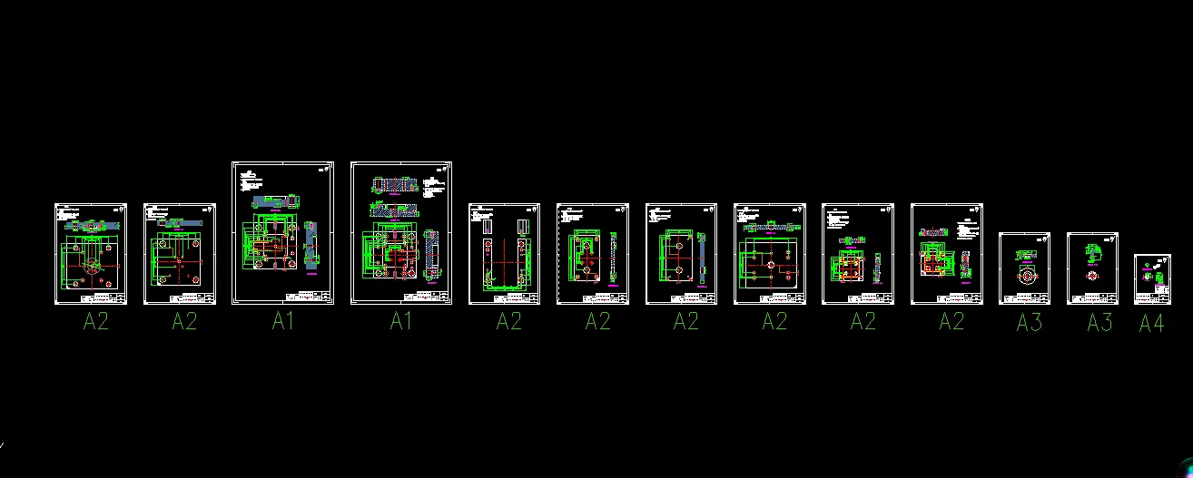 13张模具零件图