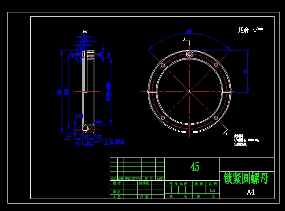 JJ9587-锁紧圆螺母工艺和夹具设计【铣凹槽】