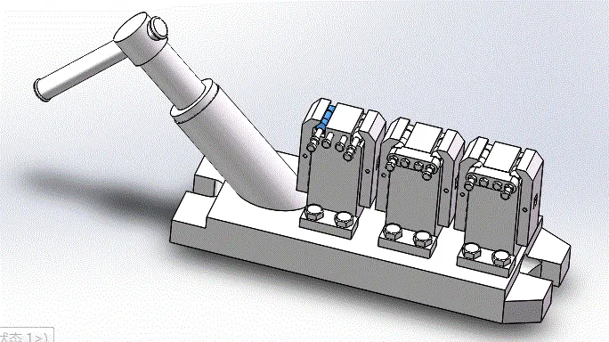 M1107-多件联动铣床夹具设计【含SW三维图】
