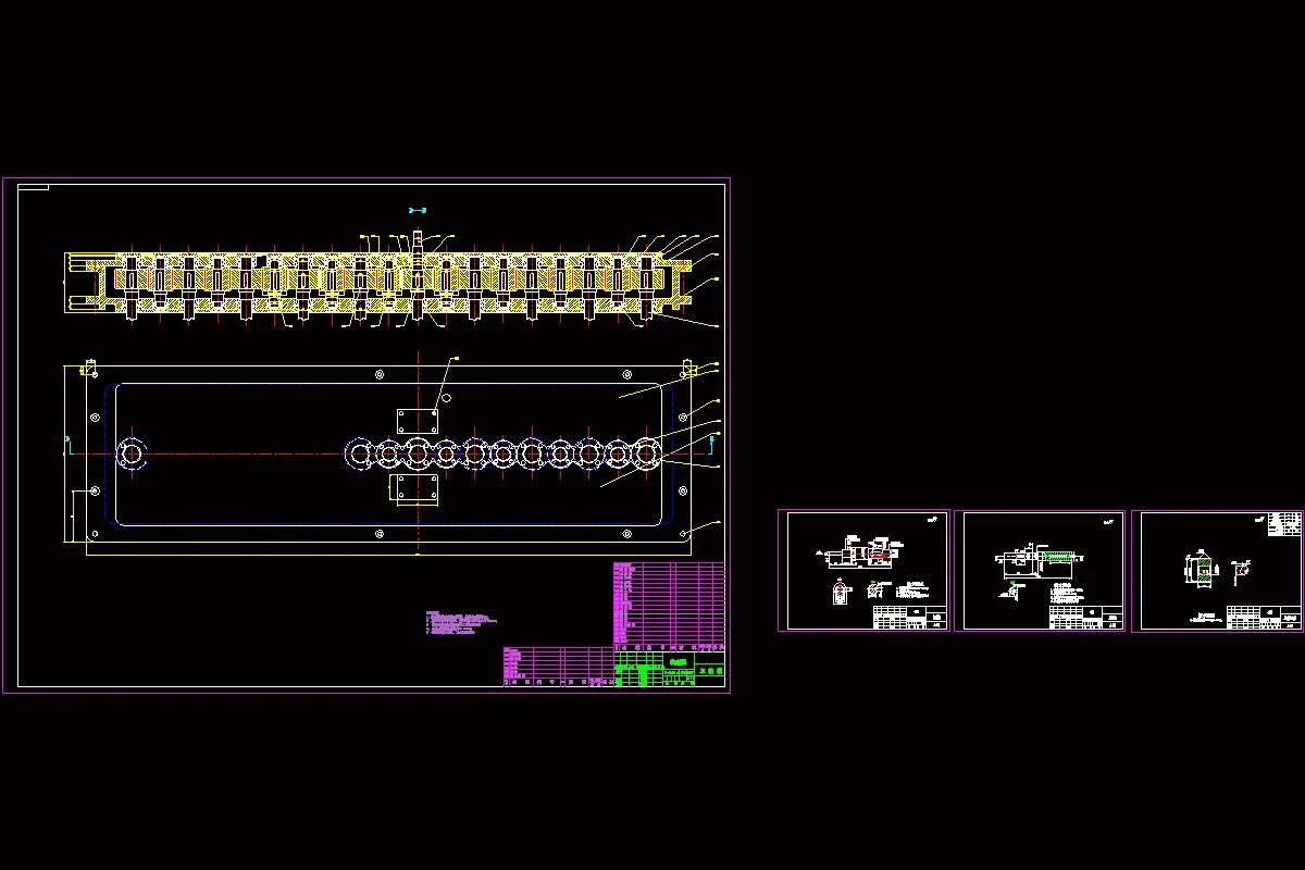 主轴箱及3个零件图