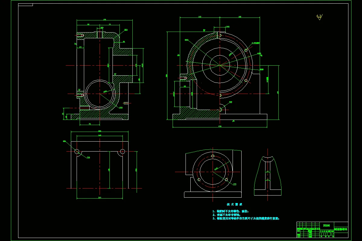 Z1677-减速器箱体左侧面6-M10螺纹底孔组合钻床及夹具设计