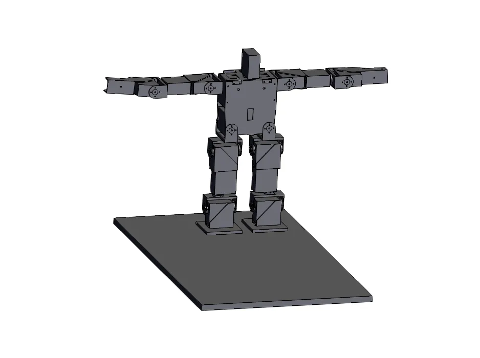 JJ9821-双足机器人设计及仿真【含三维图】