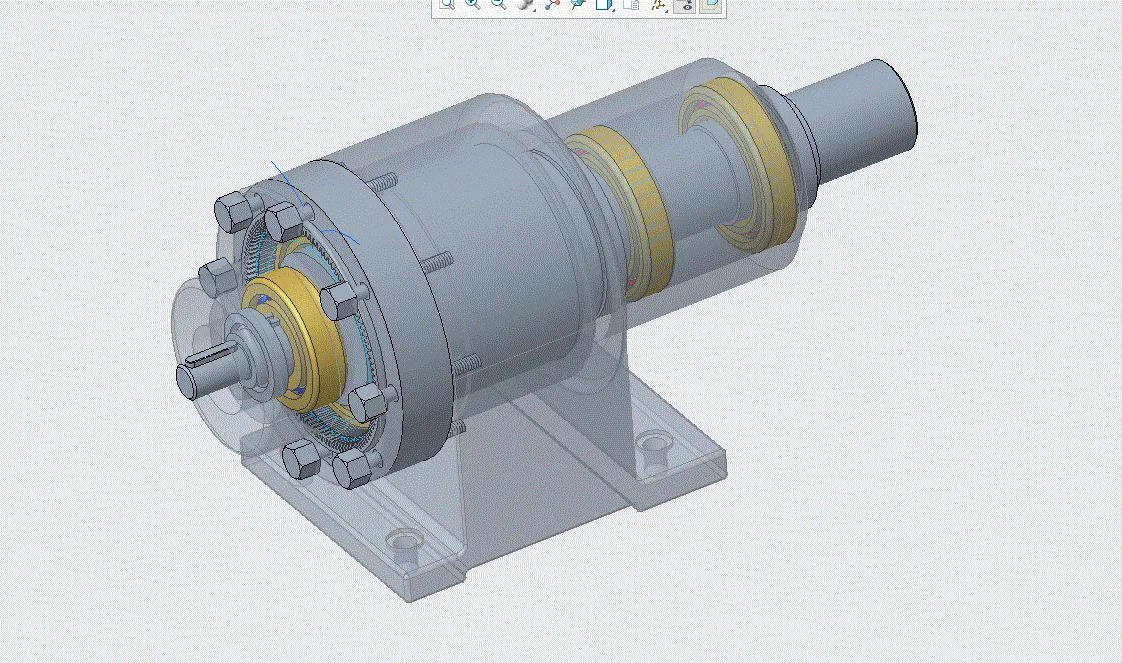 Z914-谐波齿轮减速器的设计与建模【含Proe三维图】