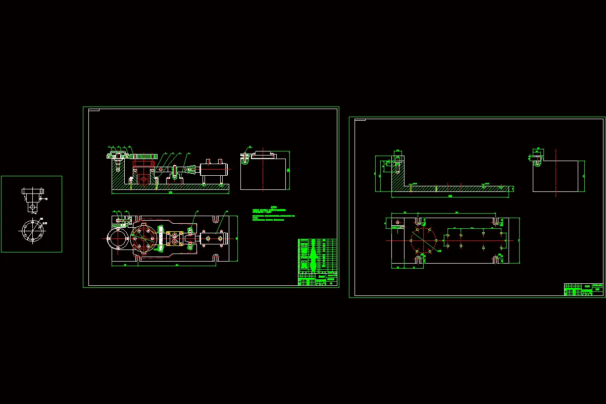夹具装配图及夹具体