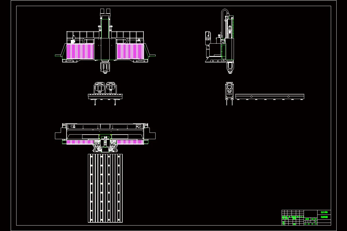 JJ9958-龙门加工中心铣头自动交换系统