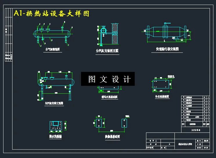 换热站设备大样图