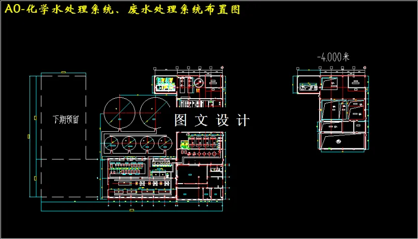 化学水处理系统、废水处理系统布置图
