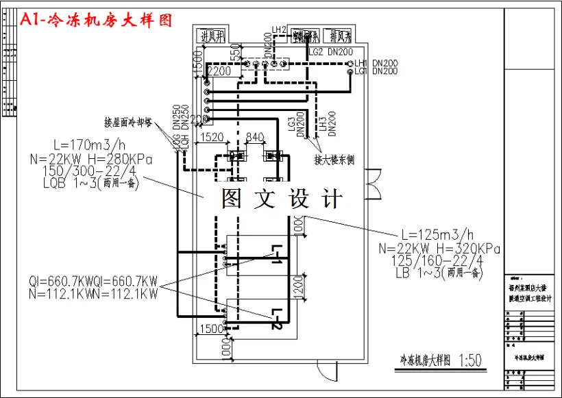 冷冻机房大样图