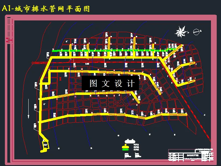 城市排水管网平面图