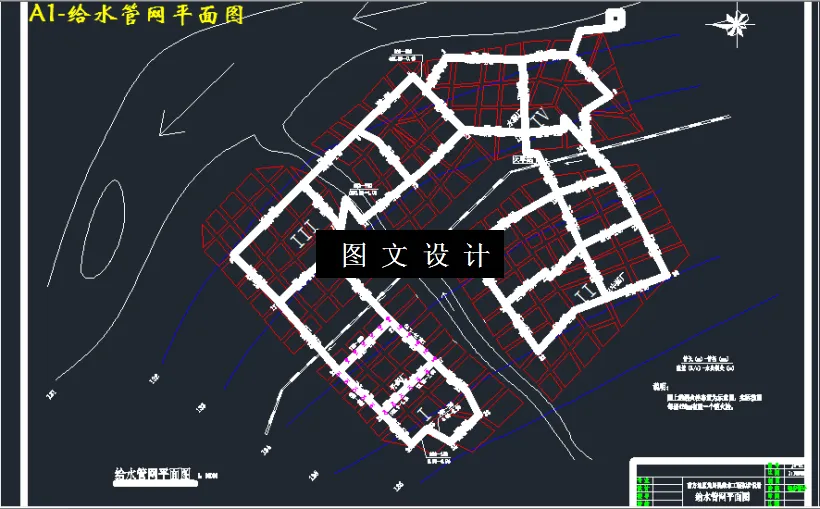 给水管网平面图