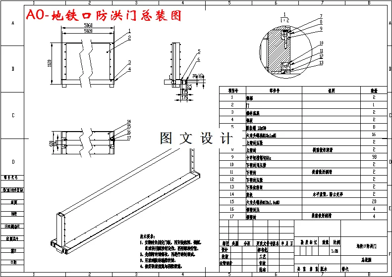 M3491-地铁口紧急防洪门电气控制设计
