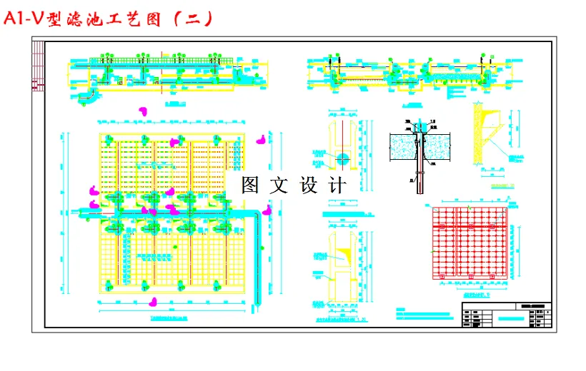 V型滤池工艺图（二）