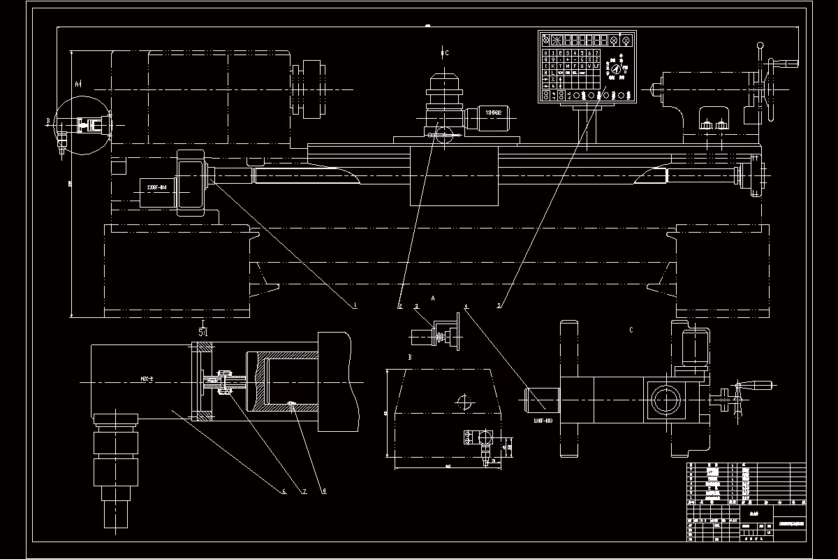 M1996-CK6120进给系统的设计