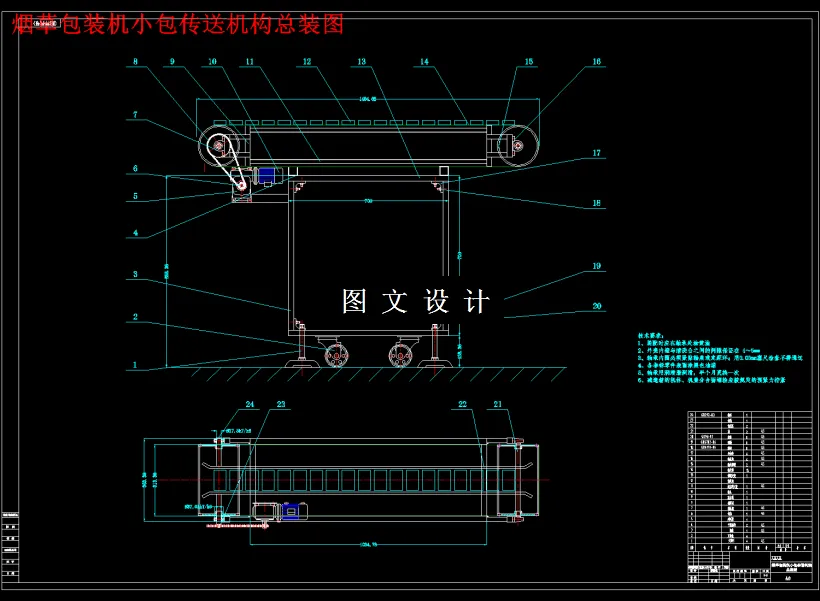 M2022-FOCKE烟草包装机小包传送机构设计
