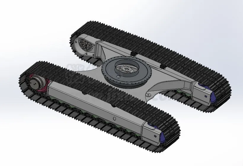 M2109-小型液压挖掘机行走部分设计[含SW三维图]