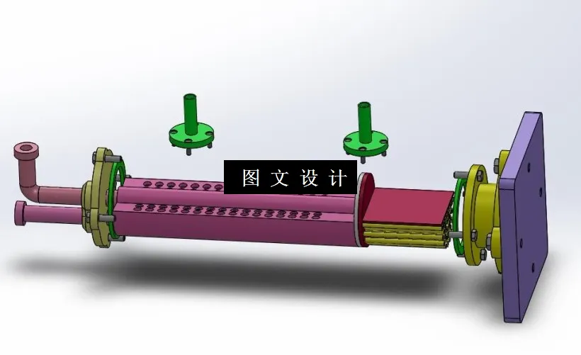 M2373-1000KW压缩式制冷系统冷凝器设计[含SW三维图]