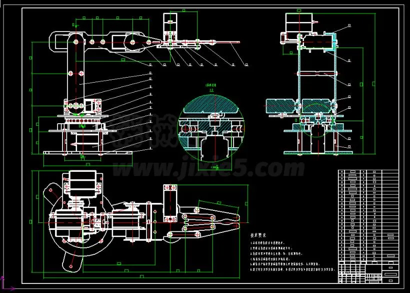M2383-四轴机械手结构设计