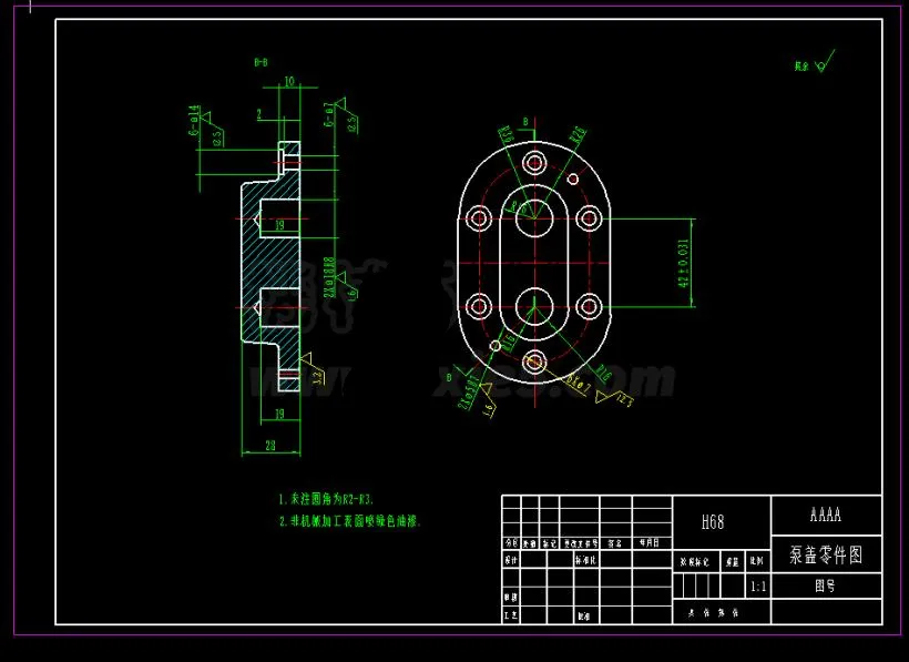M2404-泵盖机械加工工艺及铣上端面专用夹具设计含编程