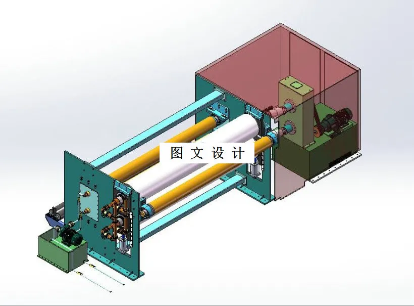 M2743-非织造布热轧粘合纺粘熔喷布热轧机的设计[含SW三维图]