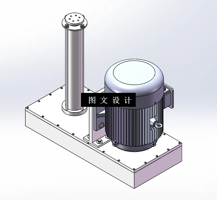 M2748-电机滚珠丝杆驱动电动缸设计[含SW三维图]